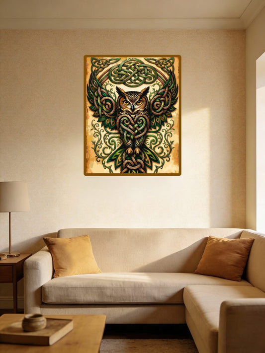 Ornate Owl Tapestry(36-60+colors)