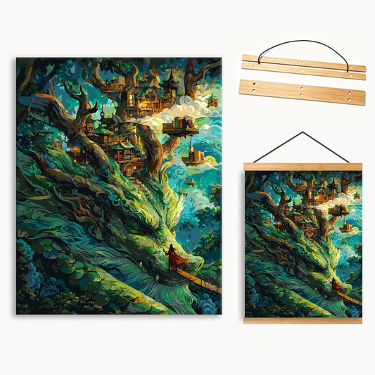 Ancient Wood Dragon（36-80+colors） Paint By Numbers