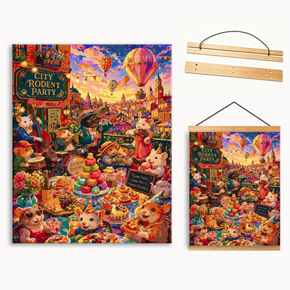 Animal Roof Party 1（36-60+colors）Paint By Numbers