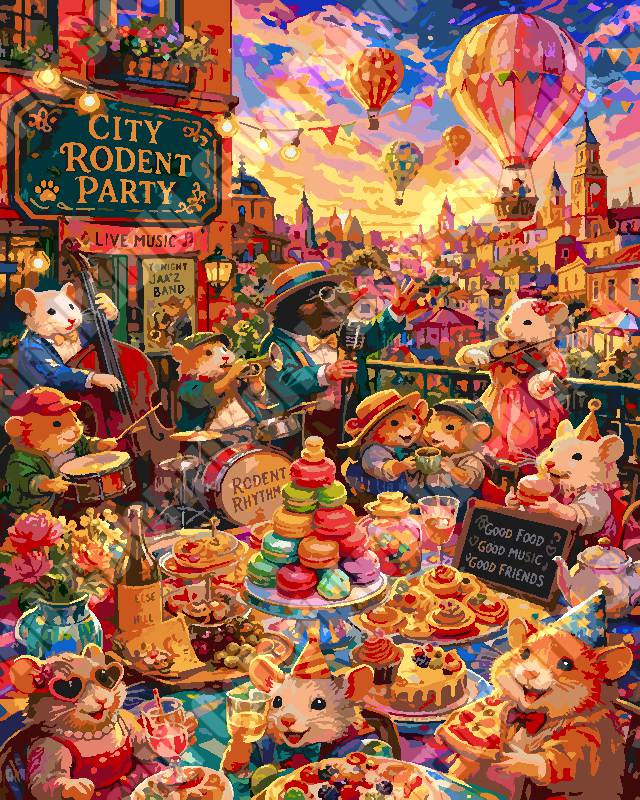 Animal Roof Party 1（36-60+colors）