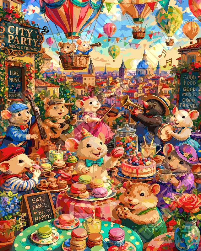 Animal Roof Party 4（36-80+colors）