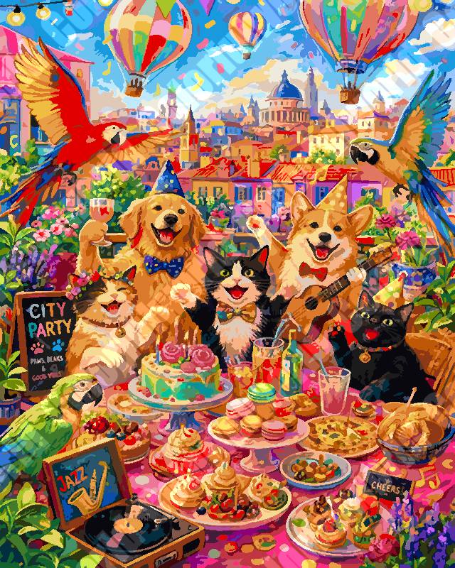 Animal Roof Party 6（36-80+colors）
