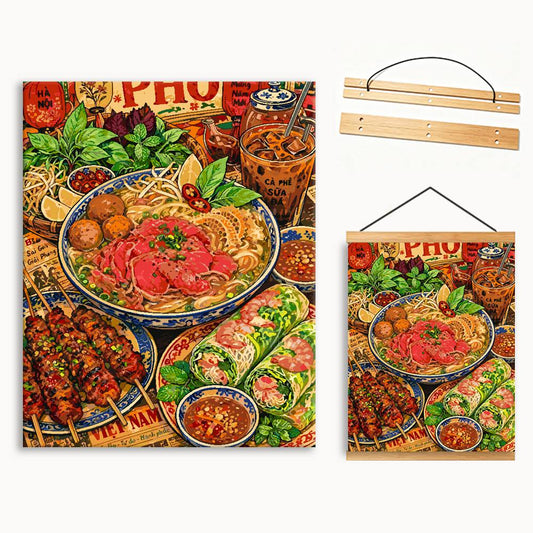 Asian Noodle Bowl（36-80+colors）Paint By Numbers