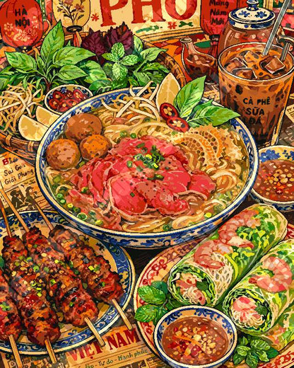 Asian Noodle Bowl（36-80+colors）
