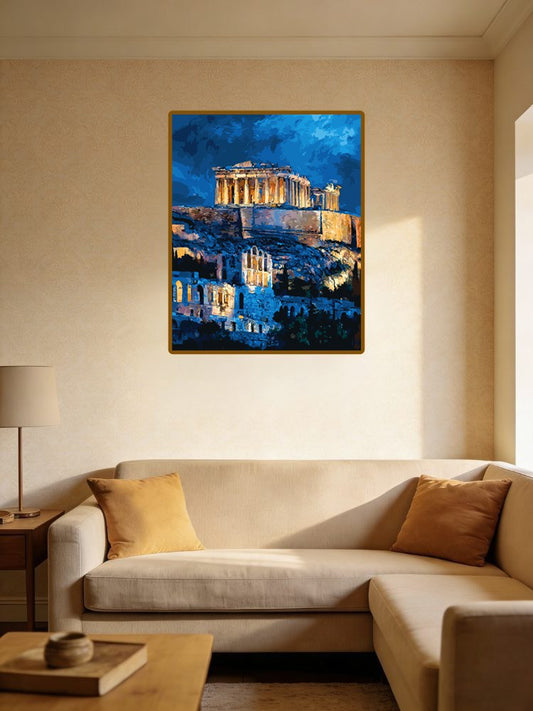 Athens Night Ruins