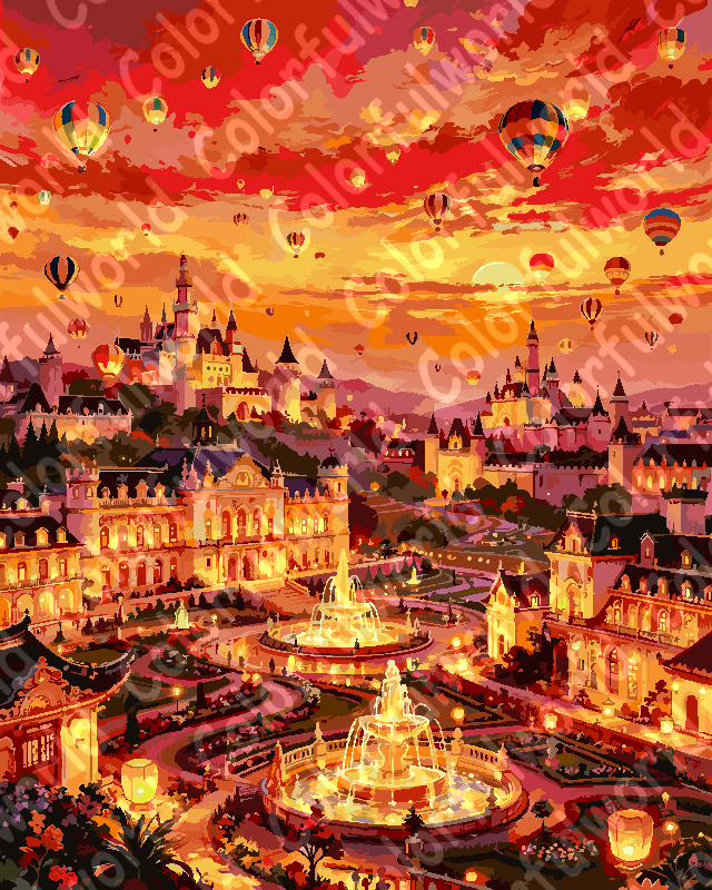 Blazing Sunset Valley（36-80+colors）