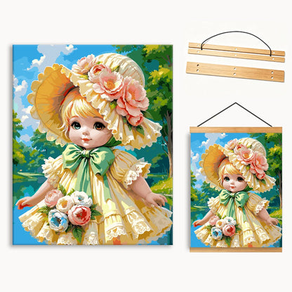 Bonnet Doll Portrait（36-60+colors）Paint By Numbers
