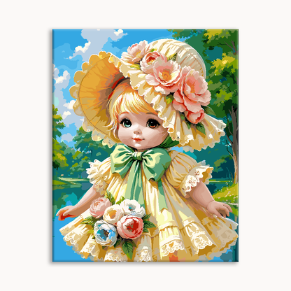 Bonnet Doll Portrait（36-60+colors）