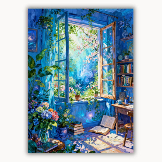 Books and Shadows by a Sunny Window 4