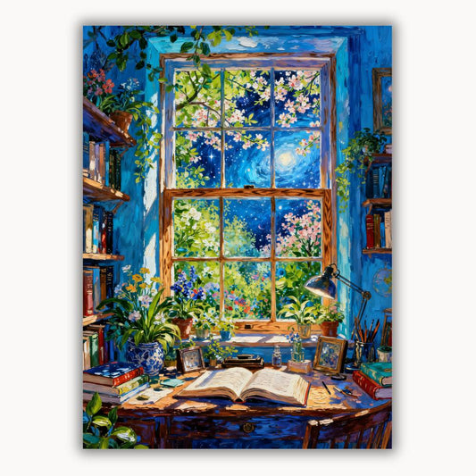 Books and Shadows by a Sunny Window 5