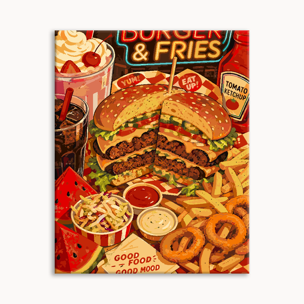 Burger Platter（36-80+colors）