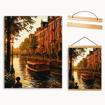 Canal Summer Dusk Paint By Numbers