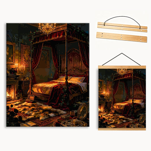 Candlelit Library（36-80+colors）Paint By Numbers