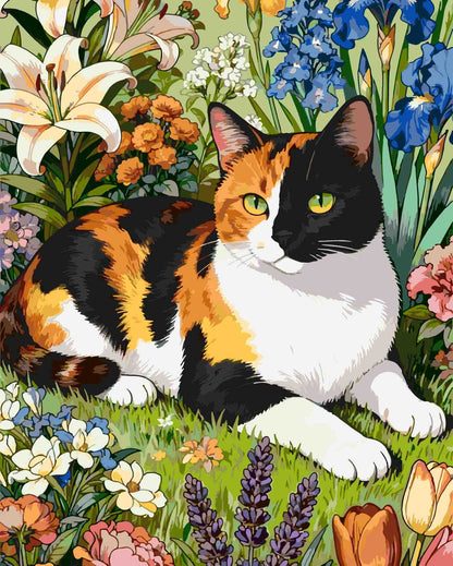 Cats and Flowers 1