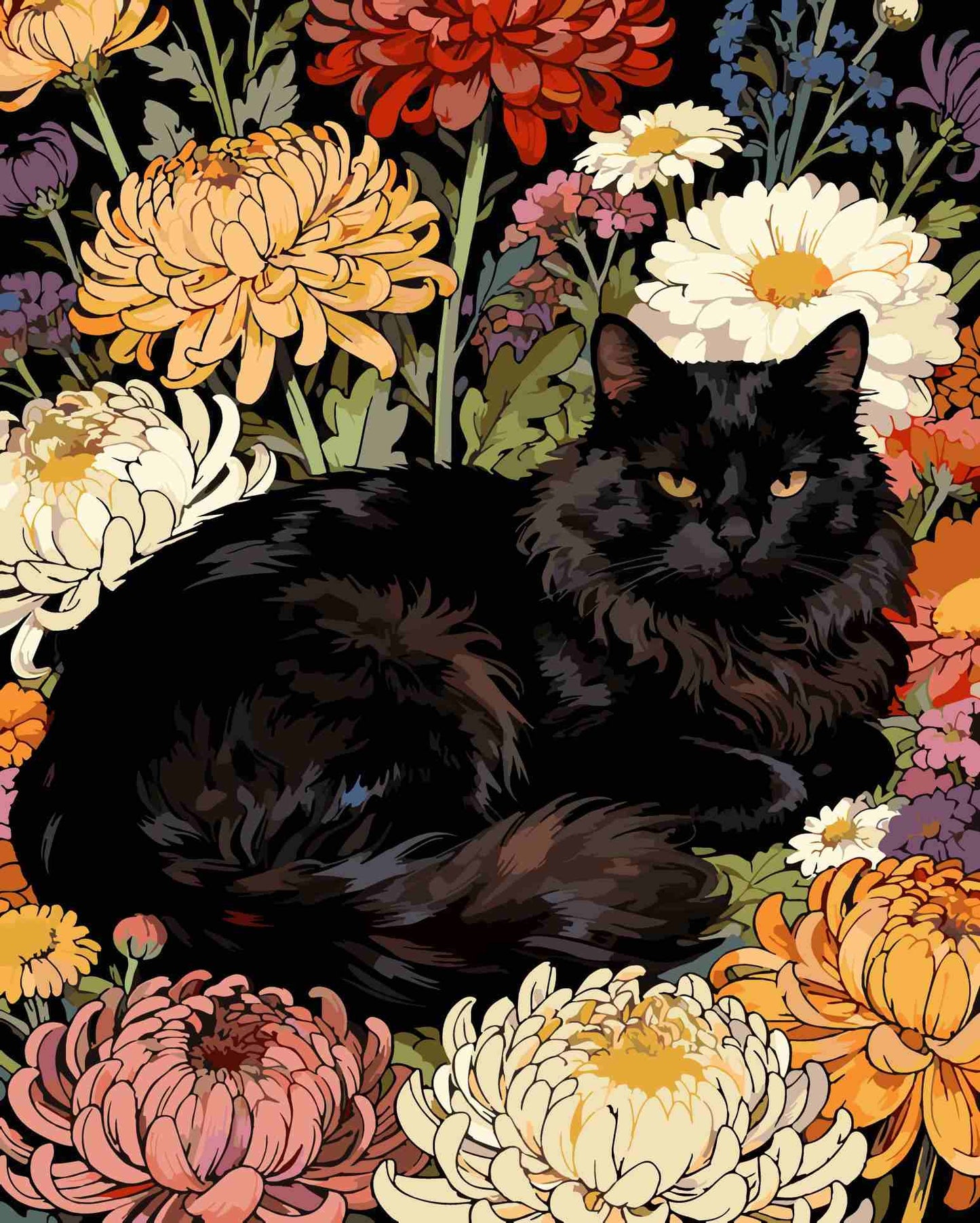 Cats and Flowers 10