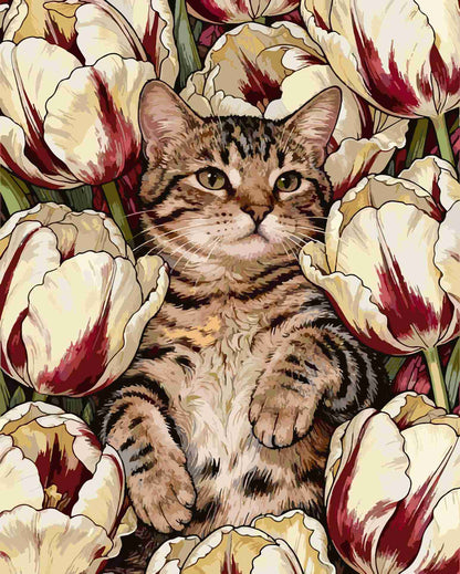 Cats and Flowers 5