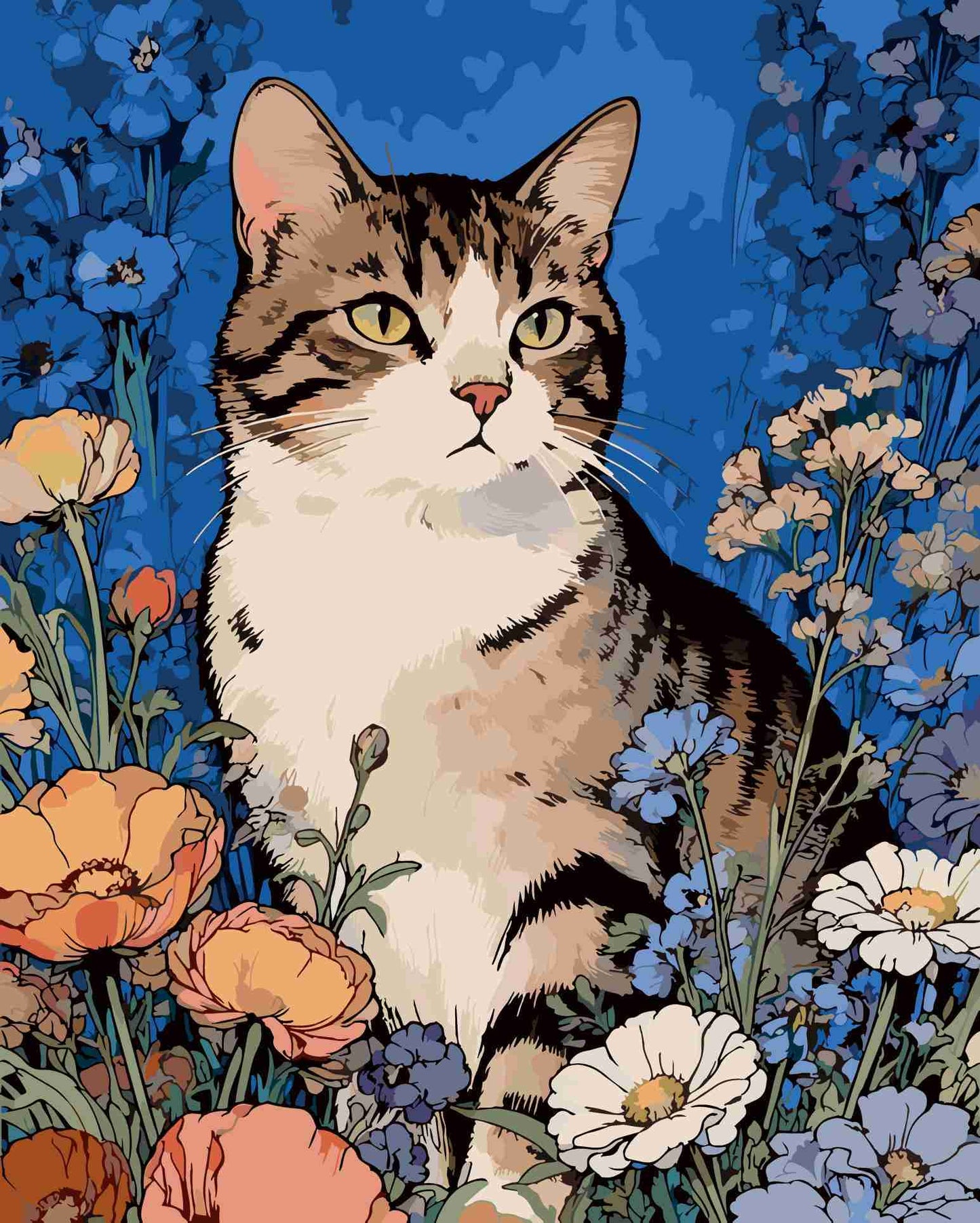 Cats and Flowers 6