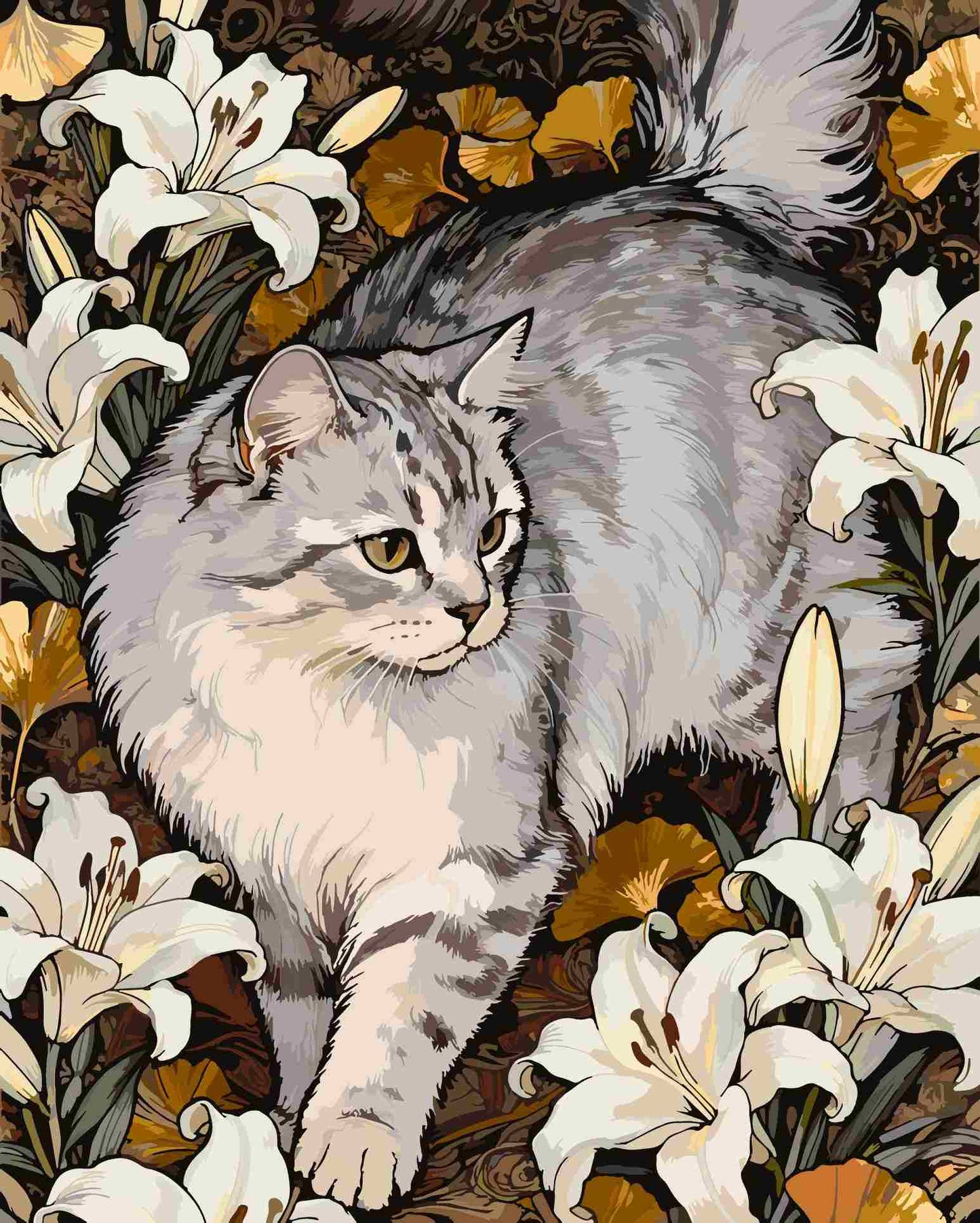 Cats and Flowers 9