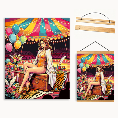 Circus Balloon Lady Paint By Numbers