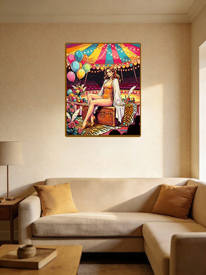 Circus Balloon Lady Paint By Numbers