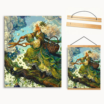 Cloud Herbal Witch（36-60+colors）Paint By Numbers