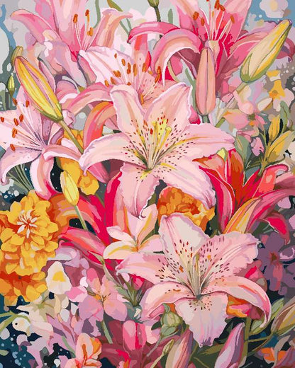 Cluster of Lilies 1（36-60+colors）