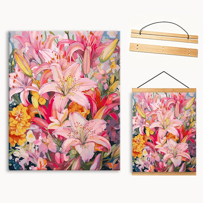 Cluster of Lilies 1（36-60+colors）Paint By Numbers