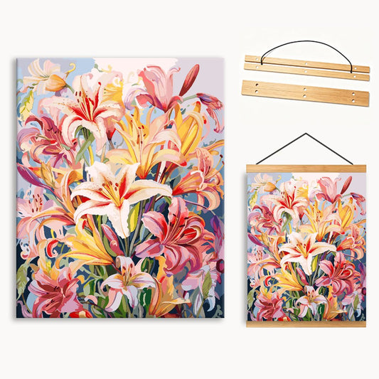 Cluster of Lilies 2（36-60+colors）Paint By Numbers