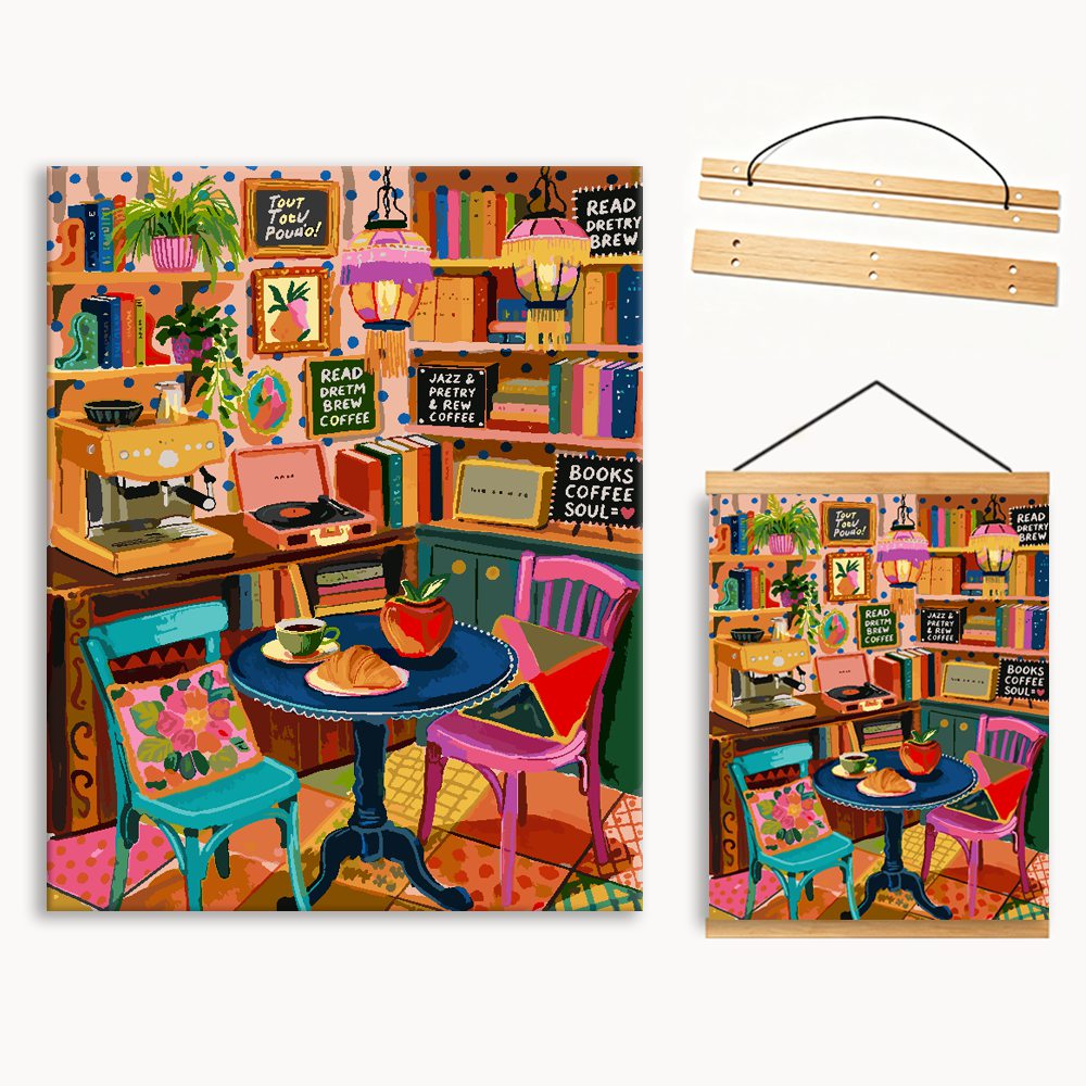 Colorful Tea Bistro 1（36-60+colors）Paint By Numbers