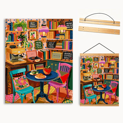 Colorful Tea Bistro 1（36-60+colors）Paint By Numbers