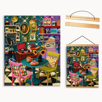 Colorful Tea Bistro 3（36-60+colors）Paint By Numbers