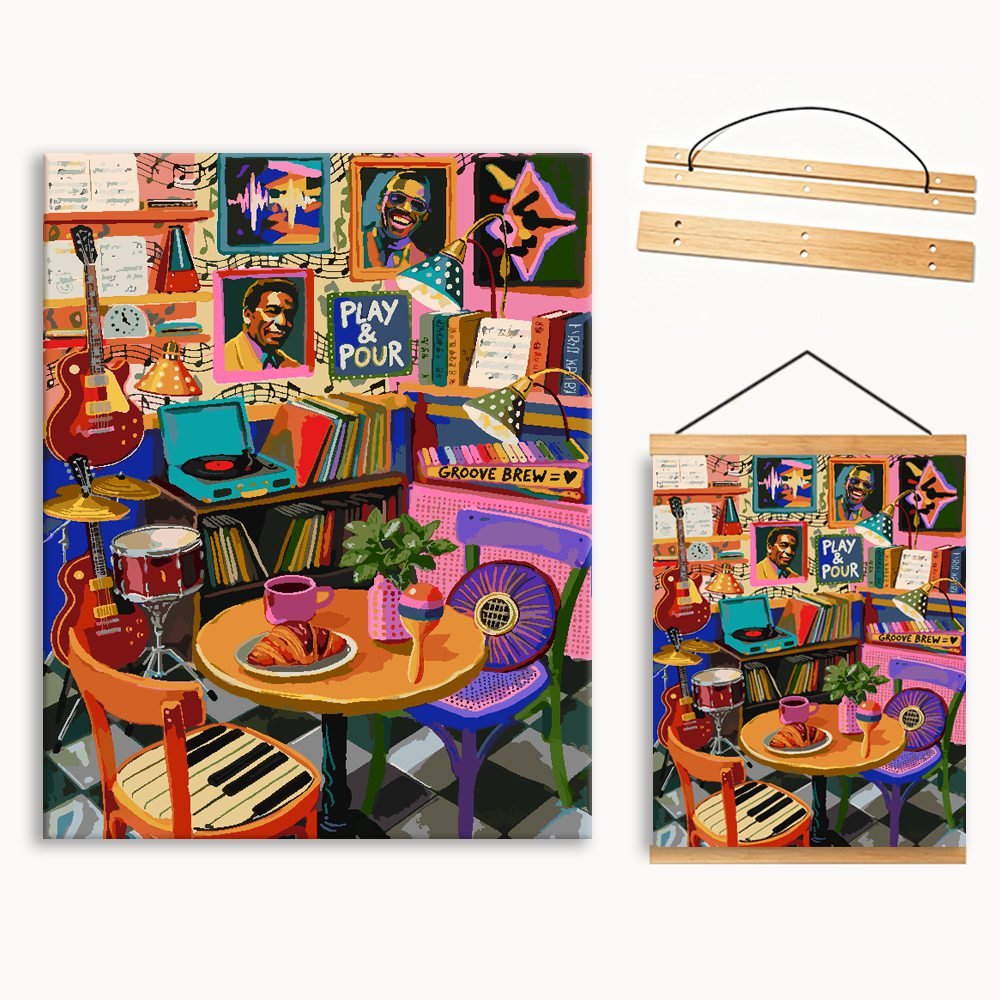 Colorful Tea Bistro 4（36-60+colors）Paint By Numbers