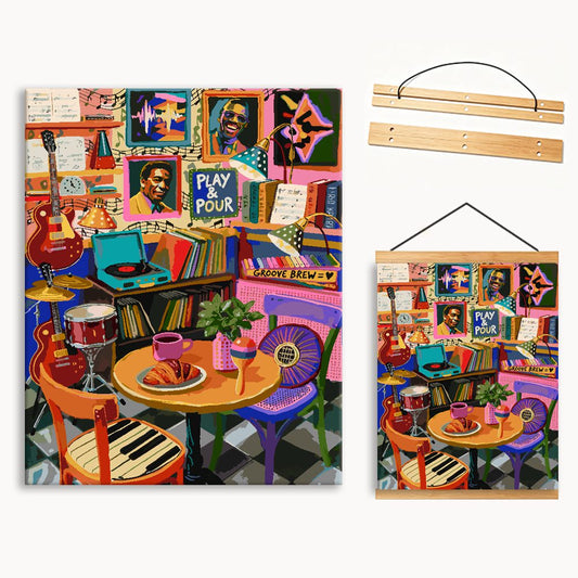Colorful Tea Bistro 4（36-60+colors）Paint By Numbers
