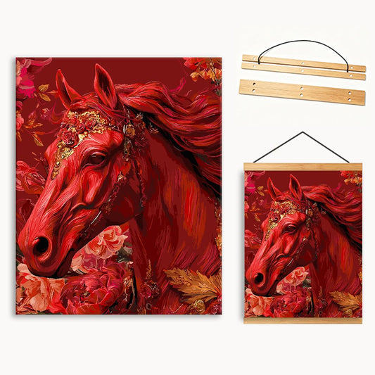 Crimson Steed Paint By Numbers