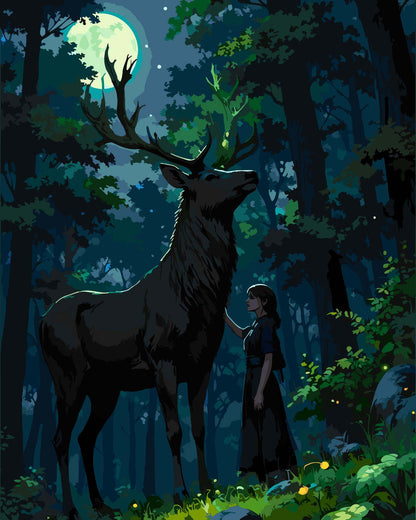 Deer and Maiden 1