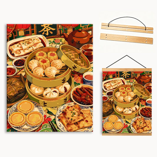 Dim Sum Spread（36-80+colors）Paint By Numbers
