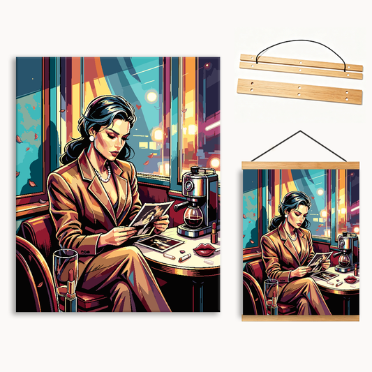 Diner Card Reader Paint By Numbers