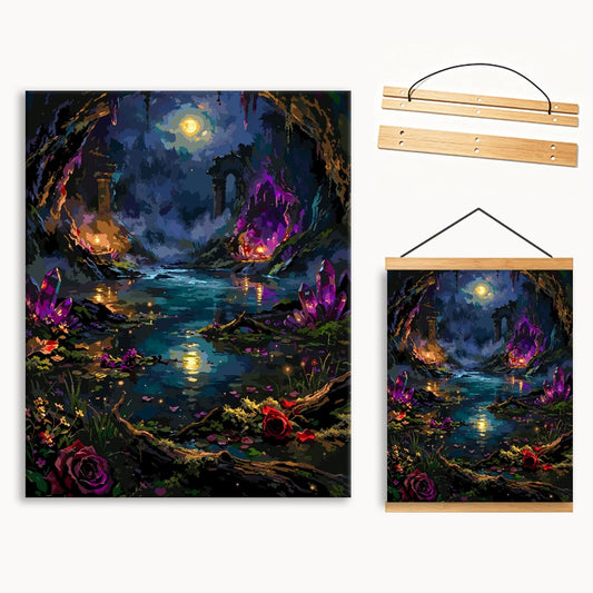 Enchanted Forest Pond（36-80+colors）Paint By Numbers