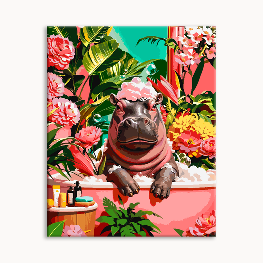Floral Hippo Paradise（36-60+colors）