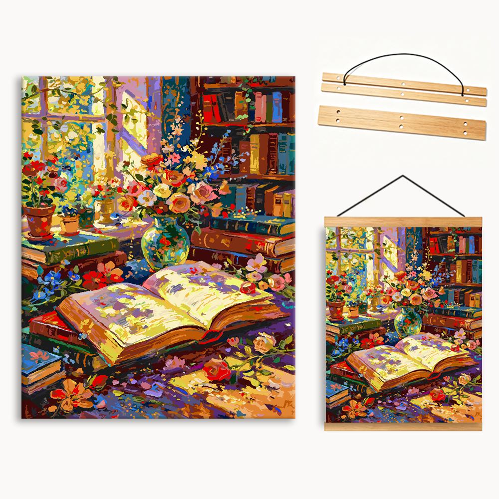 Floral Reading Nook 1（36-60+colors）Paint By Numbers