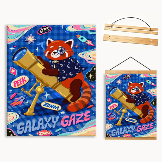 Galaxy Fox Cartoon Paint By Numbers
