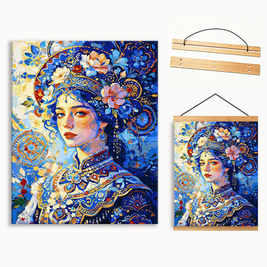 Gilded Blue Muse（36-60+colors）Paint By Numbers