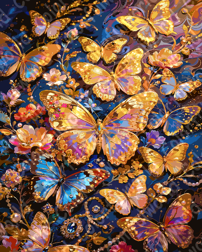 Golden Floral Tiles（36-80+colors）