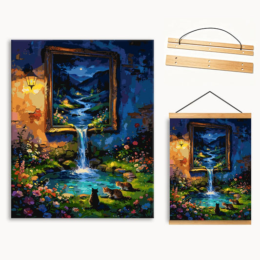 Hidden Waterfall Grove（36-60+colors）Paint By Numbers