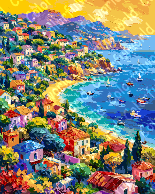 Italian Coastal Bay 1（36-80+colors）