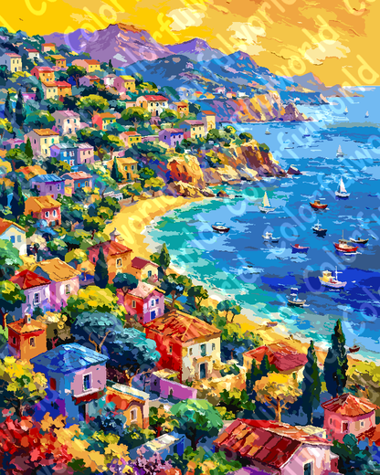 Italian Coastal Bay 1（36-80+colors）