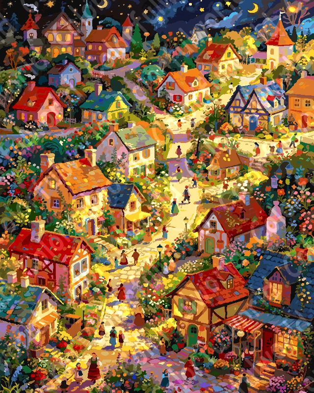 Magic Town Maze 4（36-80+colors）