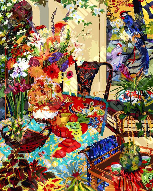 Maximal Floral Chaos（36-80+colors） Paint By Numbers
