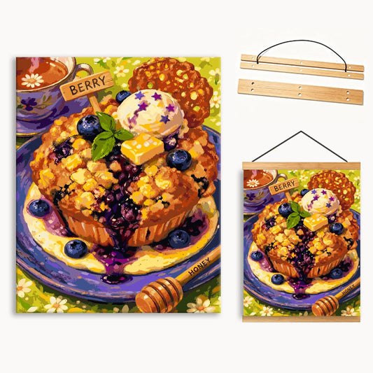 Mixed Berry Tart Pie Paint By Numbers