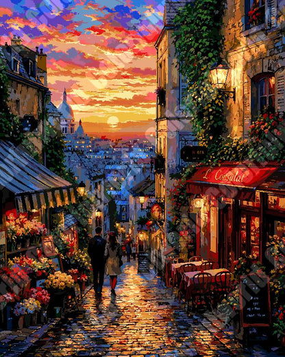 Montmartre Dusk Lane 1（36-80+colors）